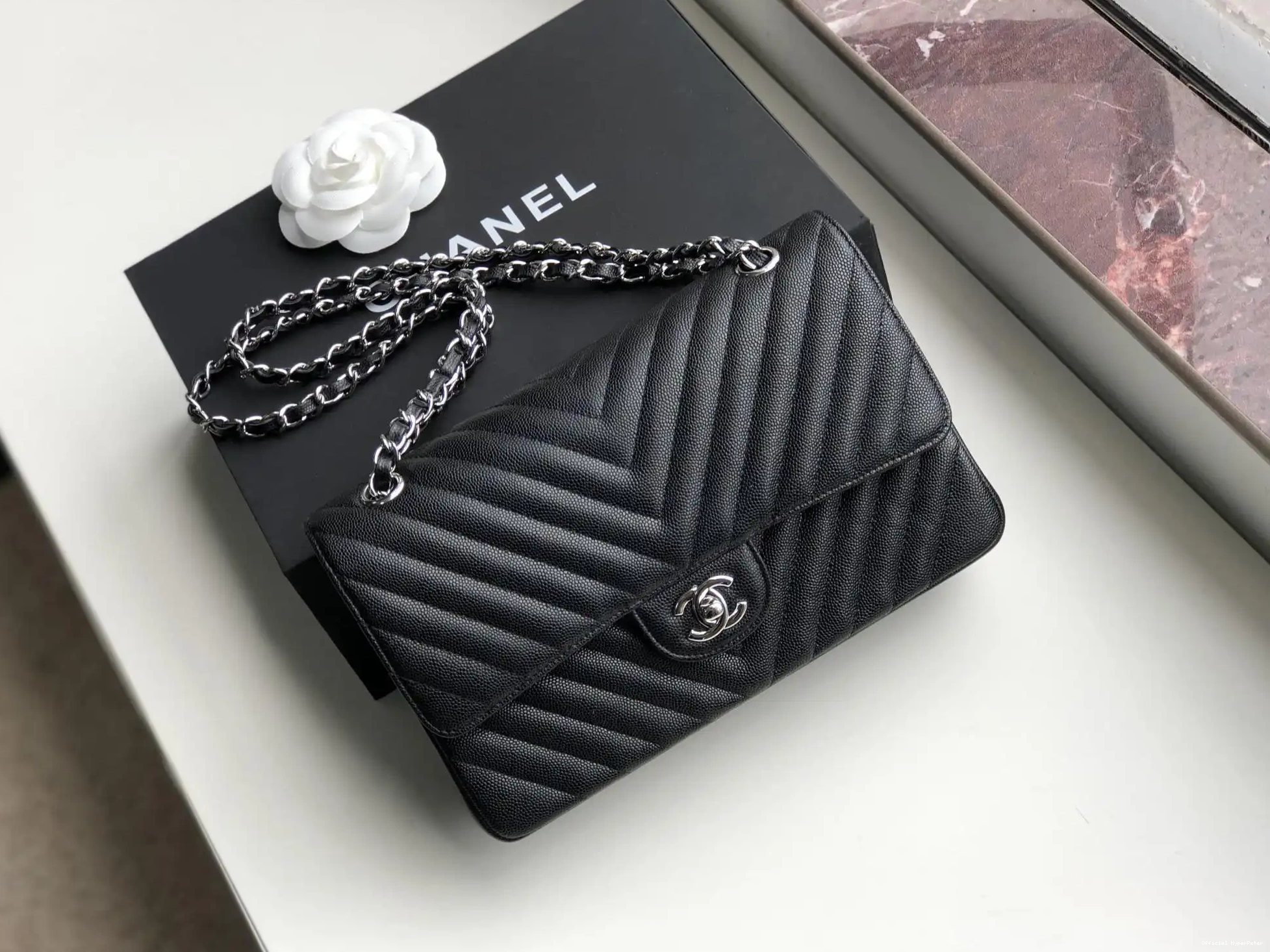 HyperPeter CHANEL CAVIAR 25.5cm BAG FLAP 0706